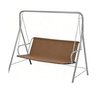 MACAGGTNTU Funda Para Asiento De Columpio De Jardín Tela Oxford 600D Columpio Repuesto Para Columpios Hollywood 2/3 Plazas Protector Para Muebles De Exterior(Brown,138x50x50cm)