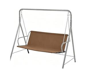 MACAGGTNTU Funda Para Asiento De Columpio De Jardín Tela Oxford 600D Columpio Repuesto Para Columpios Hollywood 2/3 Plazas Protector Para Muebles De Exterior(Brown,138x50x50cm)