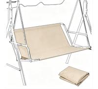 MACAGGTNTU Funda Protectora Para Asiento De Columpio De Jardín Funda De Silla De Columpio De Jardín De Tela Oxford 600D Funda Para Balancín 2 3 Plazas(Beige,113x47x47cm)