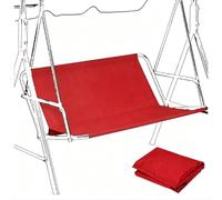 MACAGGTNTU Funda Protectora Para Asiento De Columpio De Jardín Funda De Silla De Columpio De Jardín De Tela Oxford 600D Funda Para Balancín 2 3 Plazas(Red,85x48x48cm)