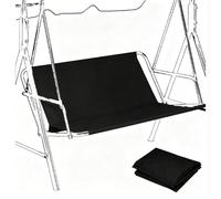 MACAGGTNTU Funda Protectora Para Asiento De Columpio De Jardín Funda De Silla De Columpio De Jardín De Tela Oxford 600D Funda Para Balancín 2 3 Plazas(Black,115x48x48cm)