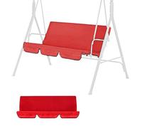 MACAGGTNTU Funda Protectora Universal Para Asiento De Columpio De Jardín 150x50x10cm Funda Impermeable Para Banco De Columpio Tela Oxford 210D Porch Swing De Asiento(Red,130x45x8cm/51x18x3in)