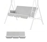 MACAGGTNTU Funda Protectora Universal Para Asiento De Columpio De Jardín 150x50x10cm Funda Impermeable Para Banco De Columpio Tela Oxford 210D Porch Swing De Asiento(Gray,130x45x8cm/51x18x3in)