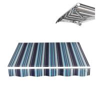 MACAGGTNTU Lona De Repuesto para Toldo Exterior 2.5x2m 3.0x2m 4.0x2m 5.0x3m Tela De Repuesto Retráctil para Toldo, Toldo Manual Retráctil para Patio(Stripe 3,2.5x2m/8x6.5ft)