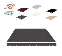 MACAGGTNTU Lona De Repuesto Retráctil para Toldo 3x2m 4x3m 5x3m 6x4m Tela De Repuesto Retráctil para Toldo Cubierta Protectora Impermeable(Dark Grey,8x7ft/245x210cm)