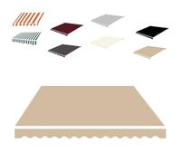 MACAGGTNTU Lona De Repuesto Retráctil para Toldo 3x2m 4x3m 5x3m 6x4m Tela De Repuesto Retráctil para Toldo Cubierta Protectora Impermeable(Khaki,13x10ft/400x300cm)