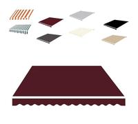 MACAGGTNTU Lona De Repuesto Retráctil para Toldo 3x2m 4x3m 5x3m 6x4m Tela De Repuesto Retráctil para Toldo Cubierta Protectora Impermeable(Burgundy,13x6.5ft/400x200cm)