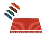 MACAGGTNTU Lona De Repuesto Retráctil para Toldo De Patio 2.5x2.0m 3x2.5m 3.5x3.0m 4x3.0m Cubierta del Toldo De La Sombra del Sol Toldo Exterior(Red,8.2x6.5ft/250x200cm)
