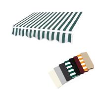 MACAGGTNTU Lona Recambio para Toldo De Jardín 200x150cm 350x250cm 360x300cm Tela De Repuesto para Toldo Retráctil Cubierta De Toldo De La Sombra De Sol(Green,10x8ft/300x250cm)