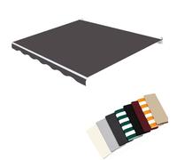 MACAGGTNTU Lona Recambio para Toldo De Jardín 200x150cm 350x250cm 360x300cm Tela De Repuesto para Toldo Retráctil Cubierta De Toldo De La Sombra De Sol(Dark Grey,16x10ft/500x300cm)