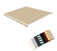 MACAGGTNTU Lona Recambio para Toldo De Jardín 200x150cm 350x250cm 360x300cm Tela De Repuesto para Toldo Retráctil Cubierta De Toldo De La Sombra De Sol(Khaki,11.5x10ft/350x300cm)