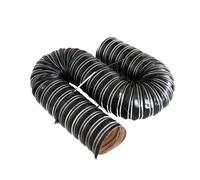 MACAGGTNTU Manguera De Escape De Silicona 25 45 55 70 102 152mm Manguera De Ventilación Flexible Tubo Ventilación Negro Tubo Aire Longitud 1-10m(2m(6.6ft),80mm)