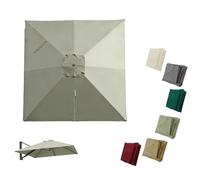 MACAGGTNTU Rectangular Toldo De Parasol De Recambio 3x4m Tela De Repuesto para Parasol Excéntrico, Cubierta De Repuesto para Sombrilla De Patio(Taupe,400x300cm/13x10ft)