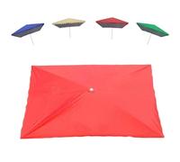 MACAGGTNTU Rectangular Toldo De Repuesto para Sombrilla 200x150cm 250x200cm 300x200cm Cubierta De Repuesto para Exteriores Sombrilla De Patio(Red,250x200cm/8'x6.5')