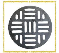 MACAGGTNTU Rejillas De Drenaje De Jardín Rejilla Desague Redondo 20cm 30cm 40cm 50cm Cubierta De Drenaje De Zanja De Hierro Fundido(65x3cm-25.6x1.2in)