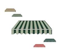 MACAGGTNTU Techo De Repuesto para Toldo Retráctil 3x2m 4x2m 5x3m Tela De Repuesto para Toldo para Patio Balcón Jardín Exterior, Cubierta De Toldo Impermeable(Stripe 1,3x1.5m/10x5ft)