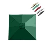 MACAGGTNTU Toldo De Repuesto para Sombrilla Cuadrada 3x3m Cubierta De Repuesto para Sombrilla De Patio, Protección UV Sombrilla Tela(Green)