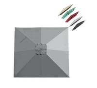 MACAGGTNTU Toldo De Repuesto para Sombrilla Cuadrada 3x3m Cubierta De Repuesto para Sombrilla De Patio, Protección UV Sombrilla Tela(Grey)