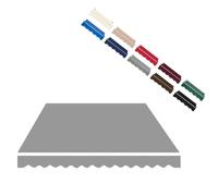 MACAGGTNTU Toldo Retráctil Recambio De Tela 200 240 300 350 400cm Cubierta del Toldo De La Sombra del Sol, Lona Recambio Jardín Patio Terraza Balcón(Grey,7.8x6.5ft/240x200cm)