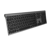 Macally AceBTKeySG-US, Teclado Bluetooth Ultra-Delgado para Mac, PC, iOS y Android, disposición de la Tapa de la Llave QWERTY US