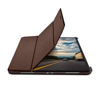 Macally Bookstand Pro 4S, Funda Protectora y Soporte para Apple iPad Pro 11" (2020), marrón