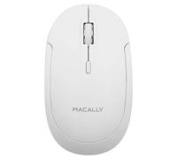 Macally BTDYNAMOUSE-W, ratón óptico de 3 Botones con Bluetooth, Blanco
