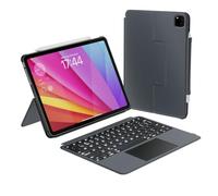 Macally - Funda para iPad Pro M4 de 11 pulgadas con teclado (2024 Gen 7) - Teclado retroiluminado desmontable con trackpad, soporte multivista, soporte para Apple Pencil - Funda para teclado iPad Pro
