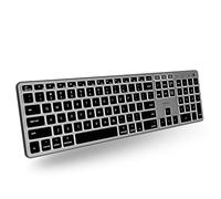 Macally - Teclado Bluetooth retroiluminado para Mac (batería actualizada 2024), teclado inalámbrico compatible con Apple - Teclado multidispositivo para MacBook Pro/Air, iMac, iMac Pro, Mac Mini, Mac