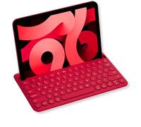 Macally Teclado inalámbrico para Tableta y teléfono, Teclado Bluetooth multidispositivo para iPad Mini/Pro, Android, iPhone, Smartphone, Teclado pequeño Recargable con Soporte Integrado y Teclas
