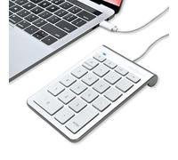 Macally Teclado numérico USB C con cable - Teclado numérico tipo C para laptop, Apple Mac iMac MacBook Pro/Air, iPad, PC Windows o computadora de escritorio - Teclado numérico USB de 10 teclas con