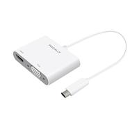 MacAlly ucvh4 K USB-C a VGA y HDMI 4 K Adaptador para Macbook, Macbook Pro