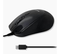 Macally USB C Mouse Wired - Precise, Comfortable, and Quiet - Type C Mouse for Mac, MacBook Pro/Air, iMac, Apple iPad, Windows Computer PC, Laptop - USBC with 4 dpi Modes