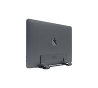 Macally VCSTAND - Soporte de Acero Elegante para MacBook, MacBook Air, MacBook Pro y Cualquier portátil de Entre 0.63 y 1.19 Pulgadas/1.6 cm a 3 cm, Gris Espacial