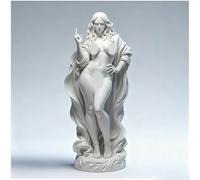 Macamolly Escultura de dedo medio bruja con attitud, el símbolo original de hablar a la mano, 20 cm, estatua, decoración de salón, un regalo original para los fans de las brujas y los amantes del