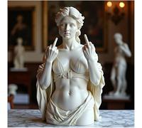 Macamolly Venus - Escultura de una diosa griega en habla con mi mano, 20 cm, estatua decorativa para salón