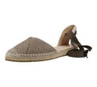 MACARENA - Sandalia de esparto,espadril,yute,suela de goma,alpargatas,dedos cubiertos, para: Mujer color: KAKI talla:40