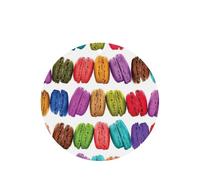 Macaron Biscuit - Juego de tarjetas de ambientador de coche redondas con aroma a lavanda, 10/24 piezas