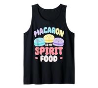 Macaron Is My Spirit Food Lindos Macarons Camiseta sin Mangas