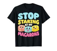 Macaron Lover Kawaii Design Stop Mirando Mis Macarons Camiseta