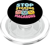 Macaron Lover Kawaii Design Stop Mirando Mis Macarons PopSockets PopGrip para MagSafe
