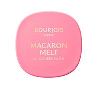 Bourjois | Macaron Melt Lip & Cheek Flush | 1 Macarose | Colorete | Textura Elástica de Polvo en Crema | Aterciopelado | Fórmula Ligera | Espejo Incorporado | 8 g