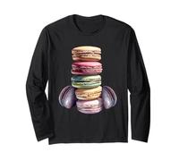 Macaron Tower Graphic For Girls Women and Baking Teacher Manga Larga