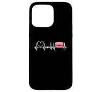 Macarons Latido del corazón Carcasa para iPhone 15 Pro Max