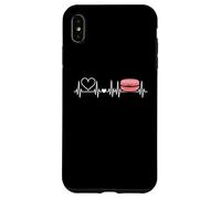 Macarons Latido del corazón Carcasa para iPhone XS Max