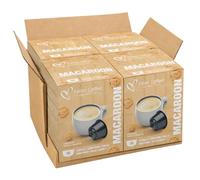 MACAROON (64 Cápsulas) compatibles con Dolce Gusto | Pack 64 cápsulas (4 x 16) | Macaroon chocolate blanco y amaretto, dulce, cremoso y con almendra