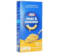 Macarrones con Queso Kraft (Paquete de 10 x 206 Gram) | Dip cremoso de queso y macarrones enriquecidos | Fáciles de preparar, perfectos para comidas rápidas con pegatinas Kajal