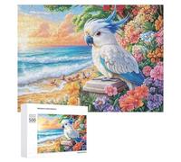 Macau con Joya del corazón en la Playa Tropical Puzzle 500 Piezas para Familia Entretenimiento Interior Estrategia Y Lógica Regalo para Noche Familiar 500 PCS