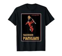 Macceroni Pianigiani Payaso Comiendo Espaguetis con Tenedor Camiseta