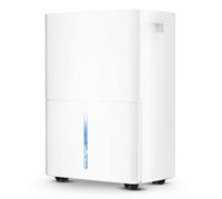 Macchiatto Deshumidificador de 16 l/día, Minuterio 1-24H, 3 Modo, funcionamiento automático, silencioso, con rueda universal y manguera de desagüe de 1m