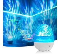 Macchiatto Proyector de luces del norte con altavoz Bluetooth, 2200 mAh, proyector de galaxia, luz sensorial, 13 efectos de luz, luz nocturna regulable Aurora con mando a distancia